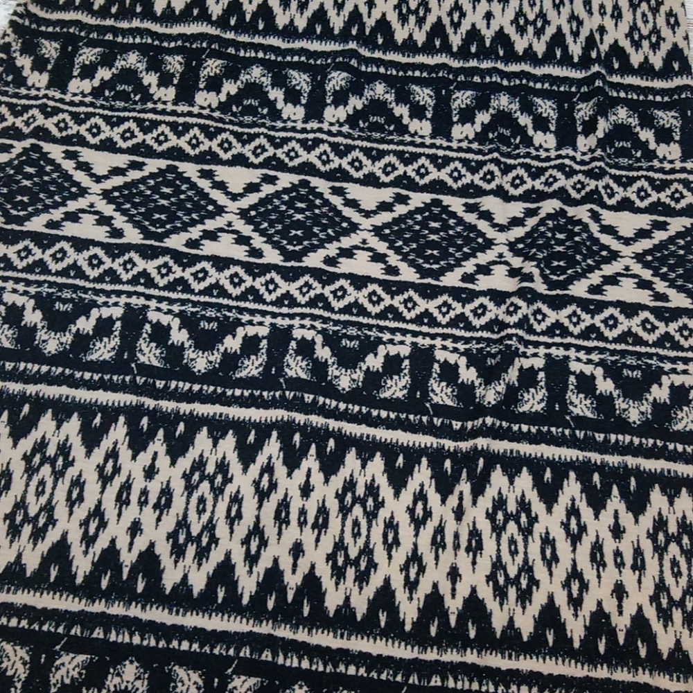 Boho Pattern Full Length Soft Detailed Skirt - image 3